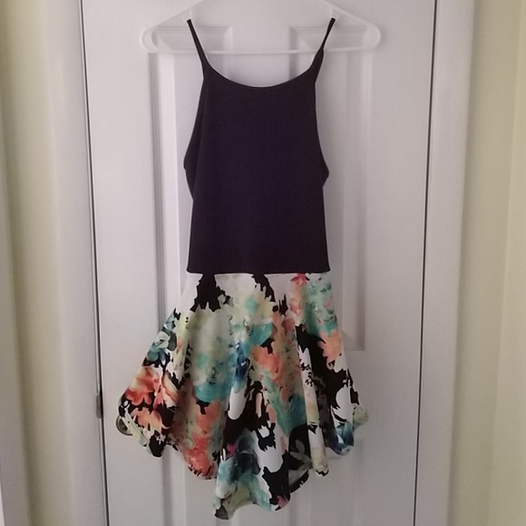 Dresses & Skirts - Floral Skater Dress / Romper